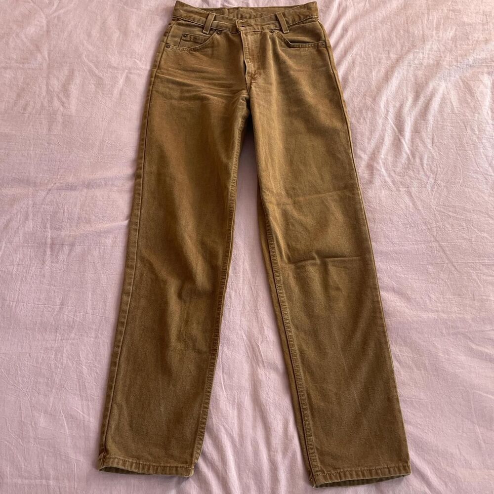 Levi-s Women's Tan and Brown Jeans - Picture 2 of 3